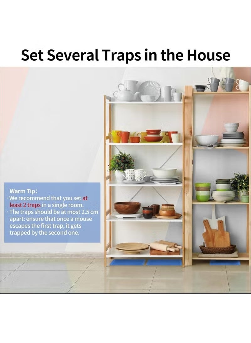 2 Pcs Sticky Mouse Trap, Super Glue Trap for Roach/Mouse/Snake, Multiuse Efficient Pest Sticky Board, Non-Toxic Indoor Sticky Mouse Trap for Restaurant/Kitchen/Hotel/Office/House - Image 5