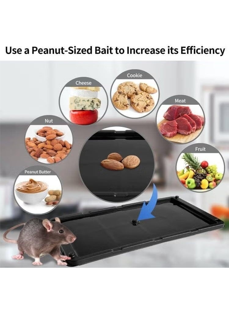 2 Pcs Sticky Mouse Trap, Super Glue Trap for Roach/Mouse/Snake, Multiuse Efficient Pest Sticky Board, Non-Toxic Indoor Sticky Mouse Trap for Restaurant/Kitchen/Hotel/Office/House - Image 2
