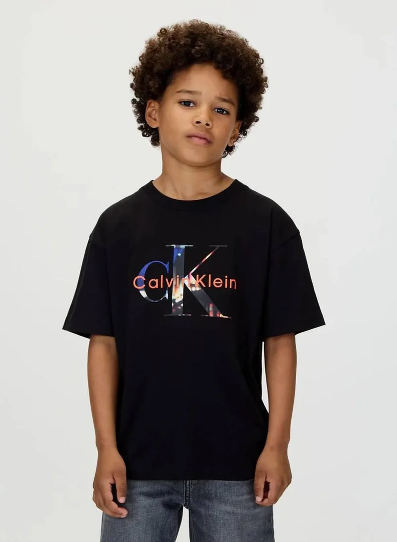 Filled-In Photo Monogram T-Shirt