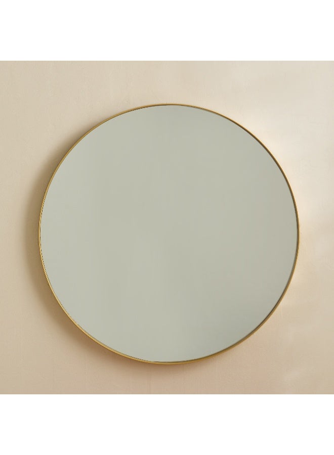 Home Box مرآة دائرية كلاسيكية باللون الذهبي - Image 2