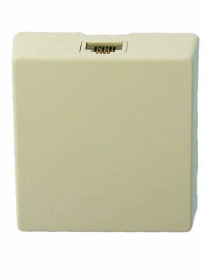 Leviton 4625A-24I 6P4C Screw Terminal, Type 625A2 Surface Mount Jack, Ivory - Image 1