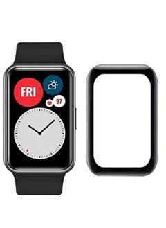 Y&D 3D Full Cover Screen Protector for Huawei Fit Smart Watch, Glue Acrylic Glass  - Image 1