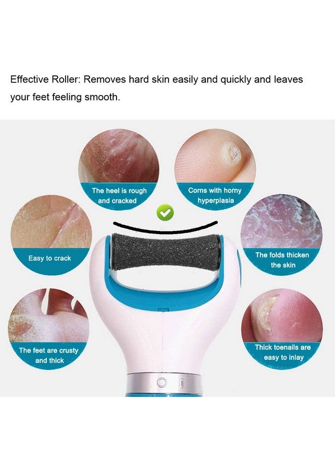 6 Pack Replacement Roller For Amope Pedi Foot File, Upgrade Concave Shape Roller For Cracked Heel-Extra Coarse