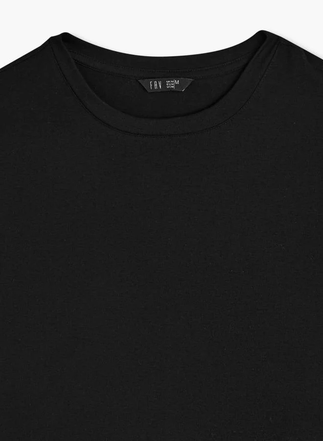 Splash FAV  Men Crew Neck Short Sleeves T-shirt - Set of 2 for Men | Best Price UAE
