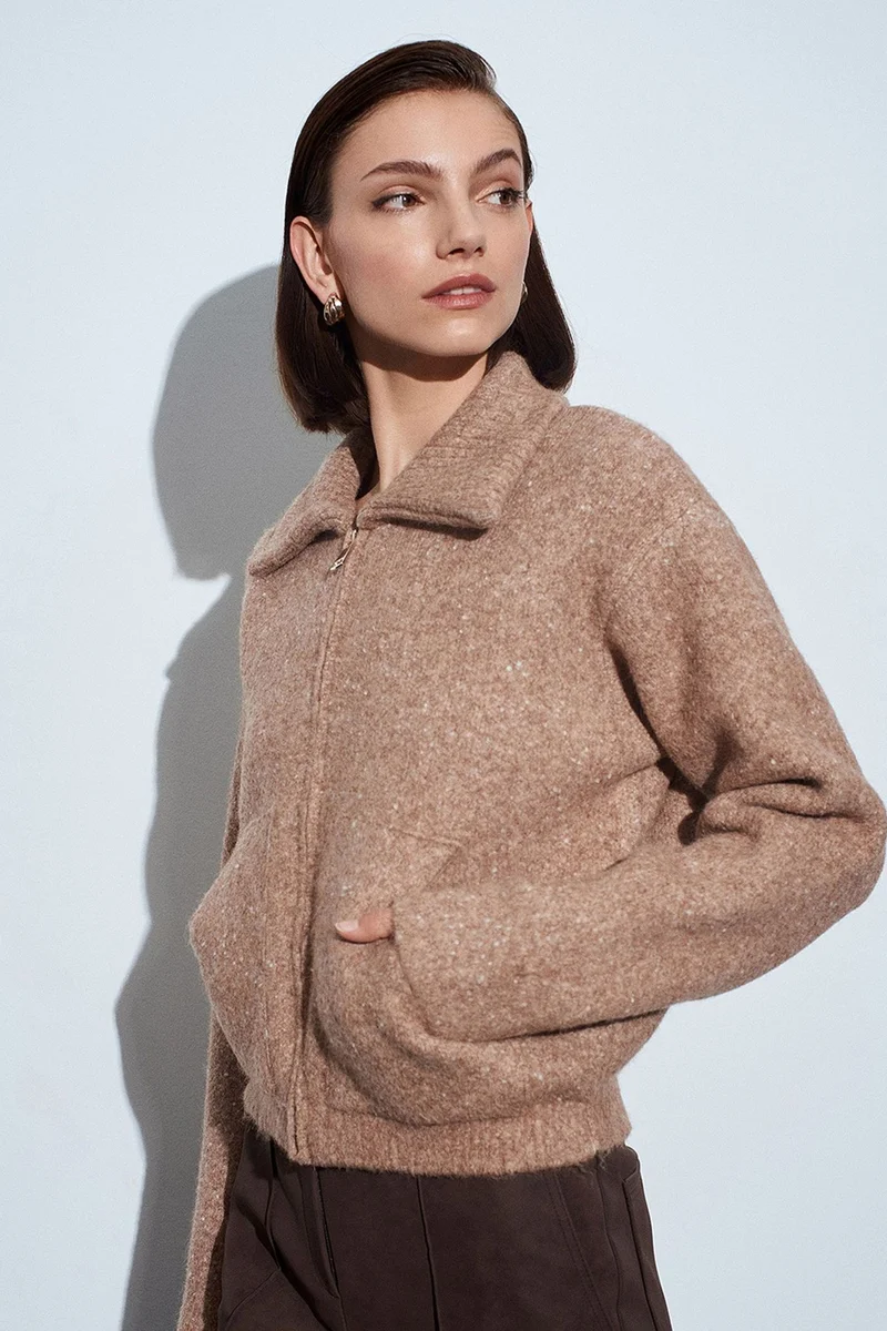 DILVIN Women’s Wool-blend Cardigan