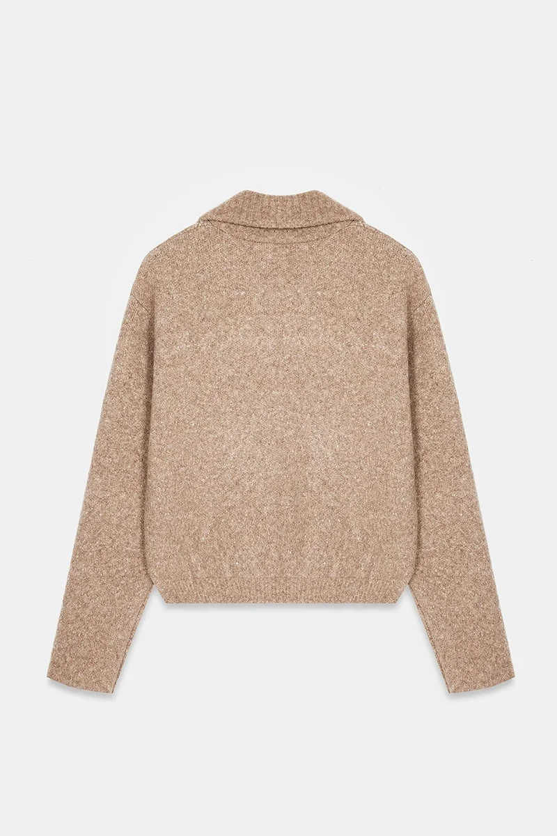 Dilvin Camel Brown DILVIN Women’s Wool-blend Cardigan for Women | Best Price UAE