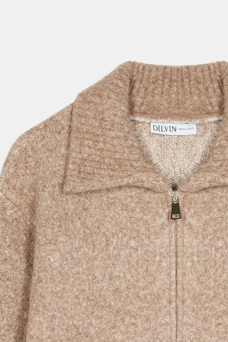 Dilvin Camel Brown DILVIN Women’s Wool-blend Cardigan for Women | Best Price UAE