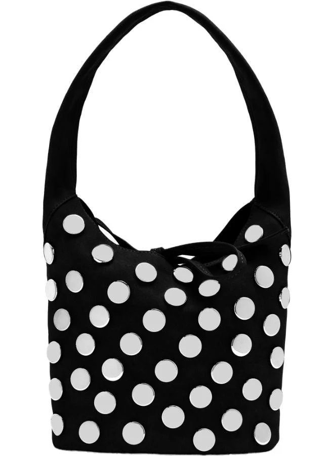 PARFOIS Faux Leather Studded Shoulder Bag