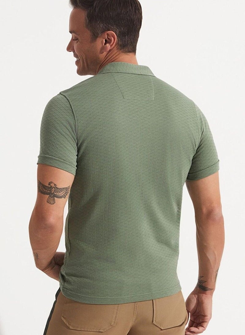 جون تيشيرت بولو بسحاب نصفي - Image 2