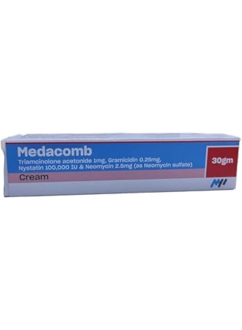 MEDACOMB Cream For Skin Infections 30 Gm - Image 1
