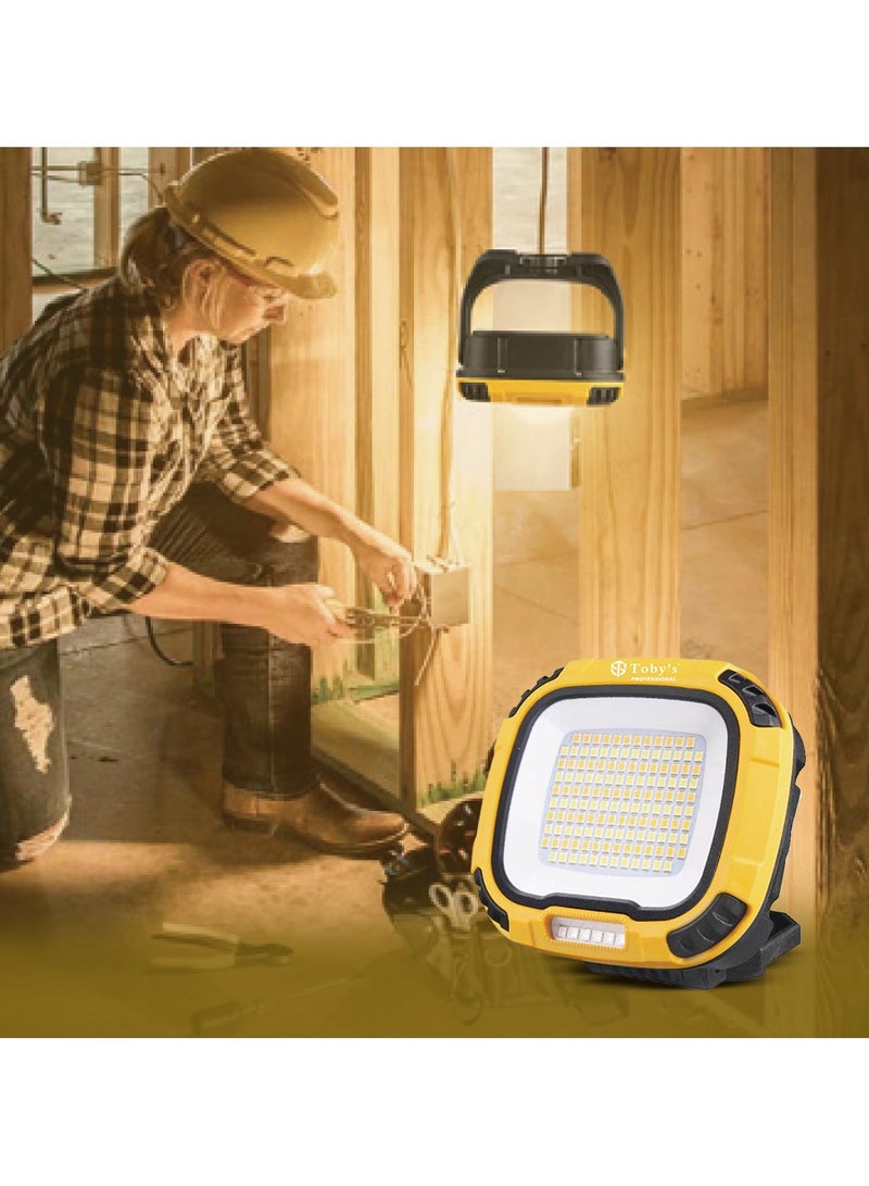 Toby's Toby’s CPL-T31 LED Floodlight–4000mAh Rechargeable Light Multi-Color Output SOS Mode Powerful Brightness Ideal for Outdoor Work Emergency Use - Image 5