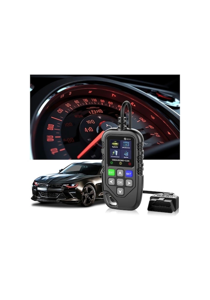 جهاز كشف السيارة OBD، جهاز كشف البطارية OBD، جهاز تشخيص أعطال السيارة YM119، جهاز محو تشخيص المركبات التلقائي، مع وضع OBDII/EOBD+CAN - Image 5