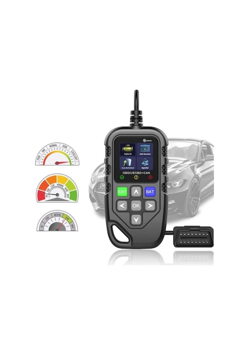 جهاز كشف السيارة OBD، جهاز كشف البطارية OBD، جهاز تشخيص أعطال السيارة YM119، جهاز محو تشخيص المركبات التلقائي، مع وضع OBDII/EOBD+CAN - Image 4
