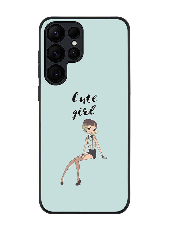 Stylizedd For Samsung Galaxy S25 Ultra 5G Case,Slim fit Camera Protection, Shockproof Thin Phone cover  - Shy Cute Girl - Image 1