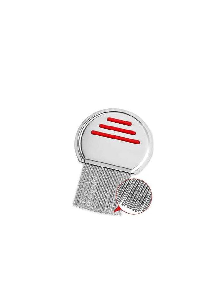 Generic Stainless Steel Lice Comb Silver/Red  - Image 3