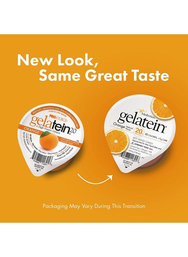 Medtrition Gelatein Orange: 20 grams of protein. Sugar free. Ideal for clear liquid diets, swallowing difficulties, bariatric, dialysis and oncology. Great pre or post-workout snack. (12 pack) - Image 3