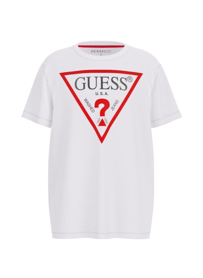 GUESS Kids Slogn Crew Neck T-Shirt  - Image 1