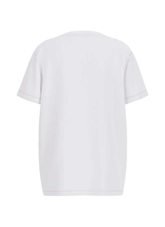 GUESS Kids Slogn Crew Neck T-Shirt