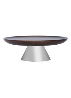 Lorin Pedestal Dish, Walnut & Silver - Small - pzsku/ZA3AEF5BD80F071C26D01Z/45/_/1688471297/8e068ba3-db26-4553-ab44-4ea4e81e8e5d