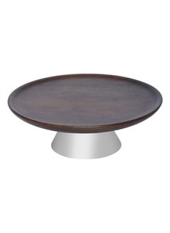 Lorin Pedestal Dish, Walnut & Silver - Small - pzsku/ZA3AEF5BD80F071C26D01Z/45/_/1688471297/b7ceec47-52fd-42f5-b590-b99500b63635