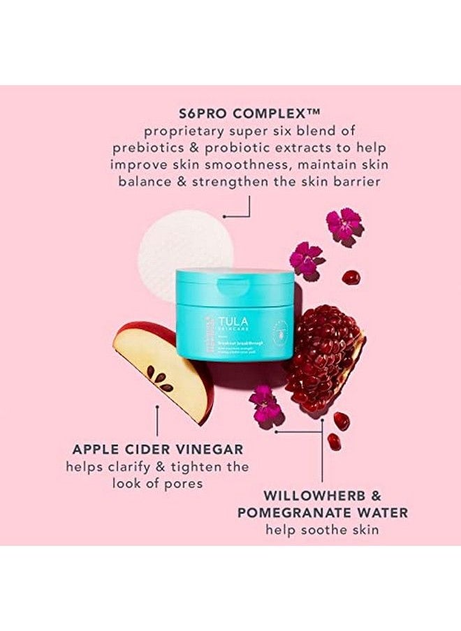 TULA Skin Care Breakout Breakthrough Acne Maximum Strength Biodegradable Toner Pads | Treats & Prevents Acne Brightens & Clarifies Skin | 30 Pads  - Image 5