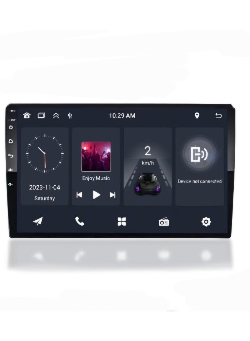 ROADSTAR Android Double Din Car Stereo, 10.1 Inch 1080P HD Touch Screen Car with GPS Navi HiFi Wi-Fi Bluetooth RDS+FM Radio/Mirror-Link, Dual USB with Backup Cam  - Image 3