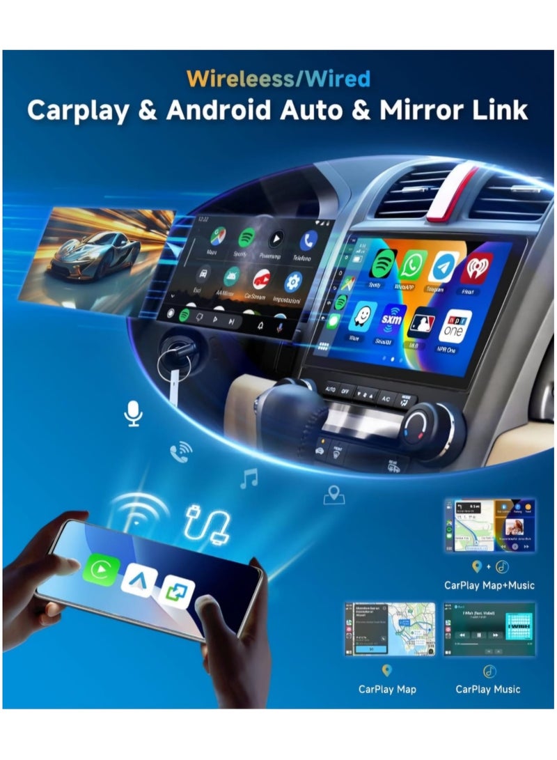 ROADSTAR Android Double Din Car Stereo, 10.1 Inch 1080P HD Touch Screen Car with GPS Navi HiFi Wi-Fi Bluetooth RDS+FM Radio/Mirror-Link, Dual USB with Backup Cam  - Image 5
