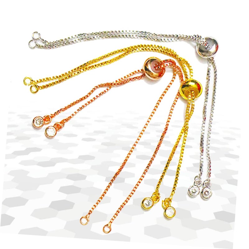 Adjustable Necklace Chain Extension 3PCS Set For Jewelry Making DIY Tail Adjustment - Image 3
