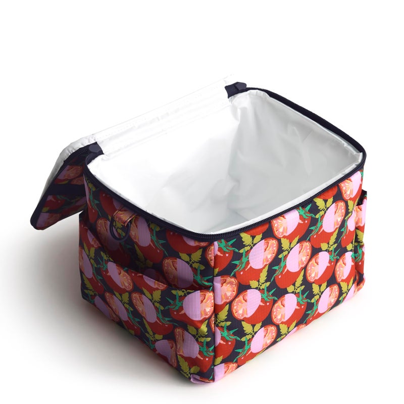 Vera Bradley حافظة غداء فيرا برادلي النسائية من قماش ريبستوب، طماطم مقطعة، مقاس واحد - Image 2