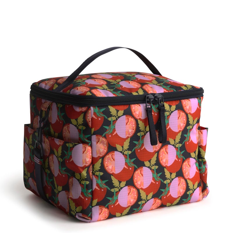 Vera Bradley حافظة غداء فيرا برادلي النسائية من قماش ريبستوب، طماطم مقطعة، مقاس واحد - Image 1