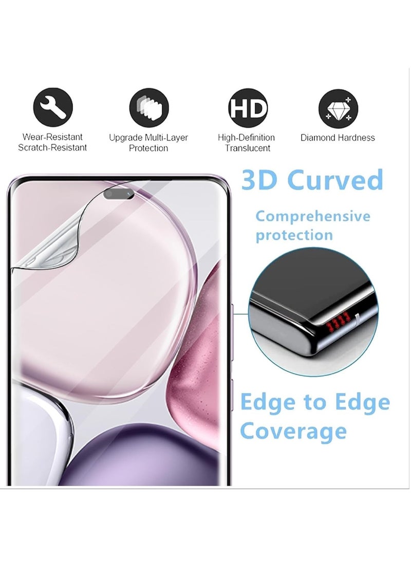 [3 Pack] Screen Protector Compatible with Honor X9c 5G  High Transmittance Flexible Soft TPU Protective Film  Ultra Thin  Shatterproof  Compatible Case  - Image 2
