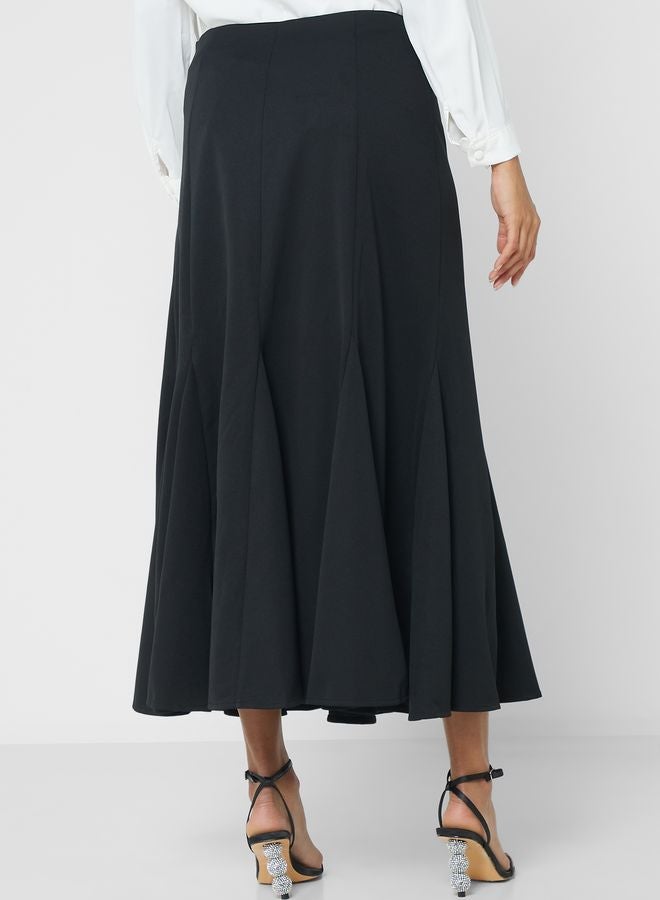 High Waist Embellished Skirt