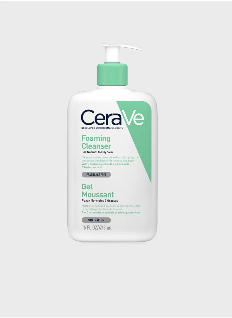 CeraVe Cerave Foaming Cleanser for Normal to Oily Skin with Hyaluronic Acid 473Ml