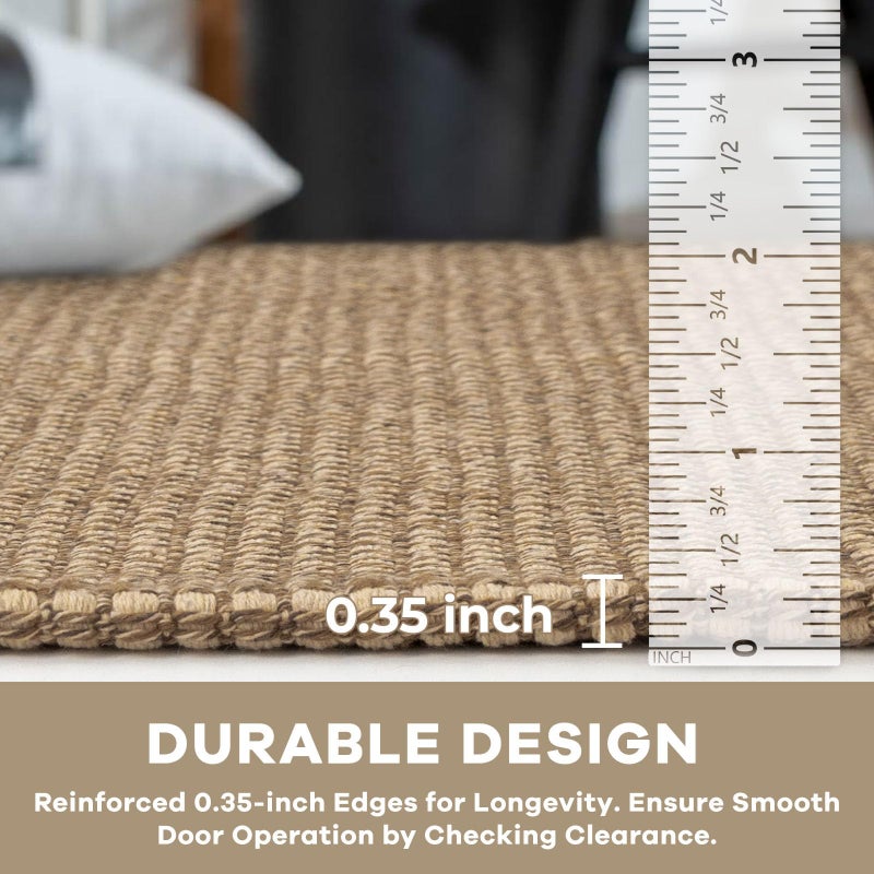 KOZYFLY Boho Runners for Hallways 2x7 ft Washable Kitchen Runner Non Slip Rubber Backed Hall Runners Cotton Entryway Runner Rugs Floor Carpet for Indoor Backdoor Bedroom Kitchen, Tan/Orange/Brown - Image 4