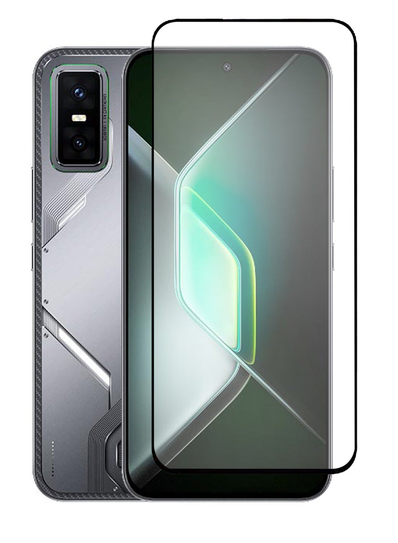 For Infinix GT 30 Pro 5G - Tempered Glass Screen Protector - Delicate Touch , Higher Transparency , Easy to Install ,Anti-scratch and Bubble-free Screen Protector - Black - Image 1