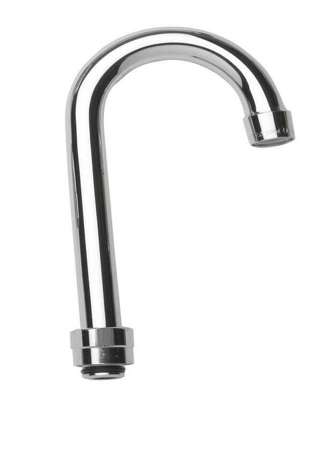 Krowne 21-427L Krowne Gooseneck Spout, 3-1/2"W x 6-1/2"H, with T&S Adapter, Low Lead Compliant (Interchangeable with Most Brands) - Image 1