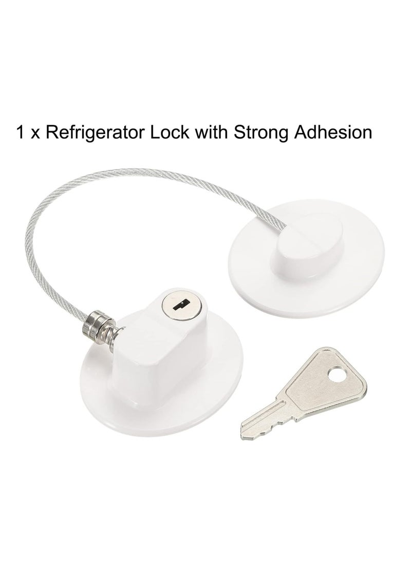 Generic Child safety refrigerator lock with key for refrigerator, drawers and doors  - Image 2