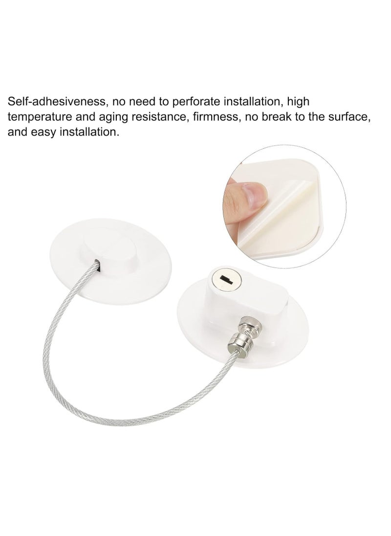 Generic Child safety refrigerator lock with key for refrigerator, drawers and doors  - Image 3