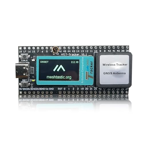 Heltec Automation Heltec ESP32 LoRa Meshtastic Asset Wireless Tracker Development Board SX1262 Chip with Wi-Fi BLE GPS for Vehicle Bike Kids Pet Car Fitness Tracker (902-928MHz) - Image 1