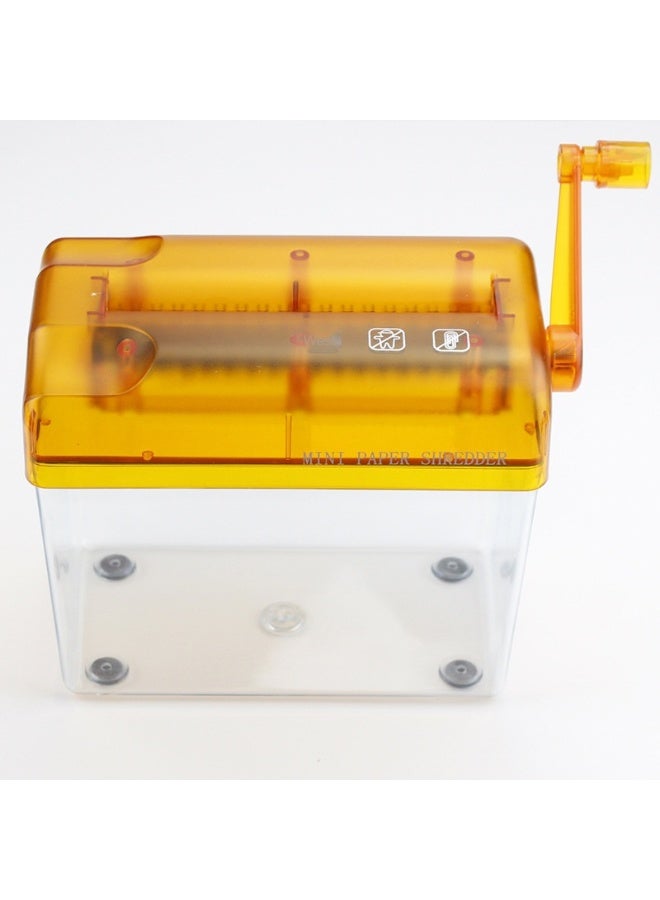 Mini Hand-Crank A6 Paper Shredder - Essential for Home and Office Use - Image 2