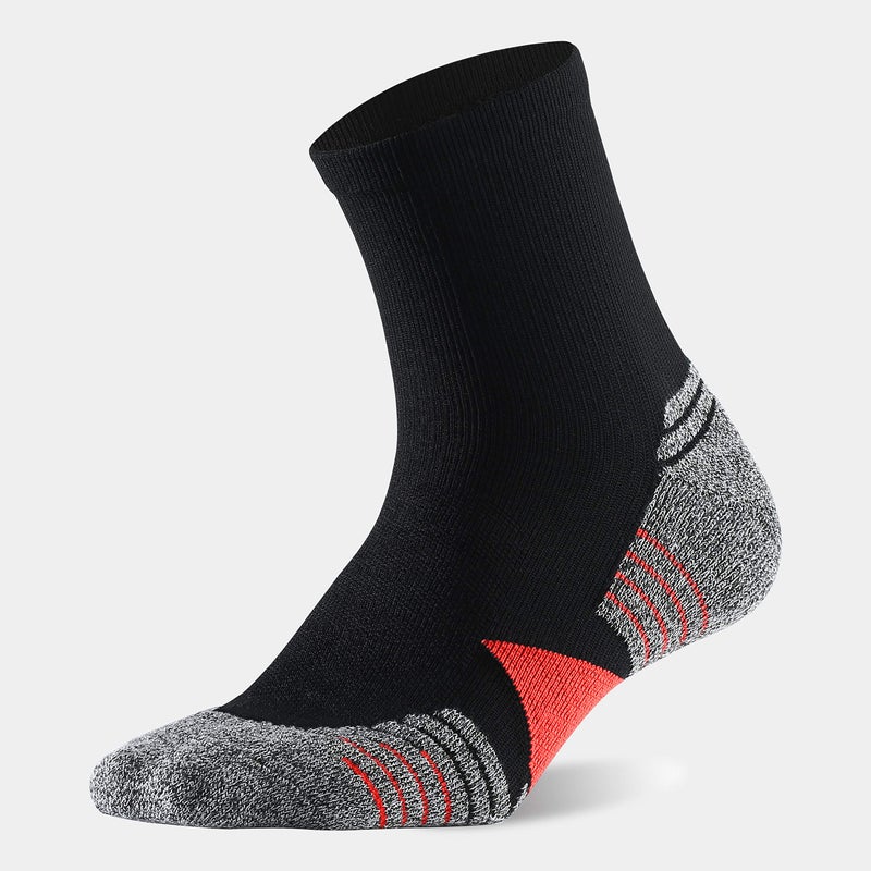 WANDER Men's Athletic Ankle Socks 6 Pairs Running Socks for Sport Low Cut Cycling Socks 6-9/10-12/12-14 (Black Red, Shoe Size: 10-12) - Image 3