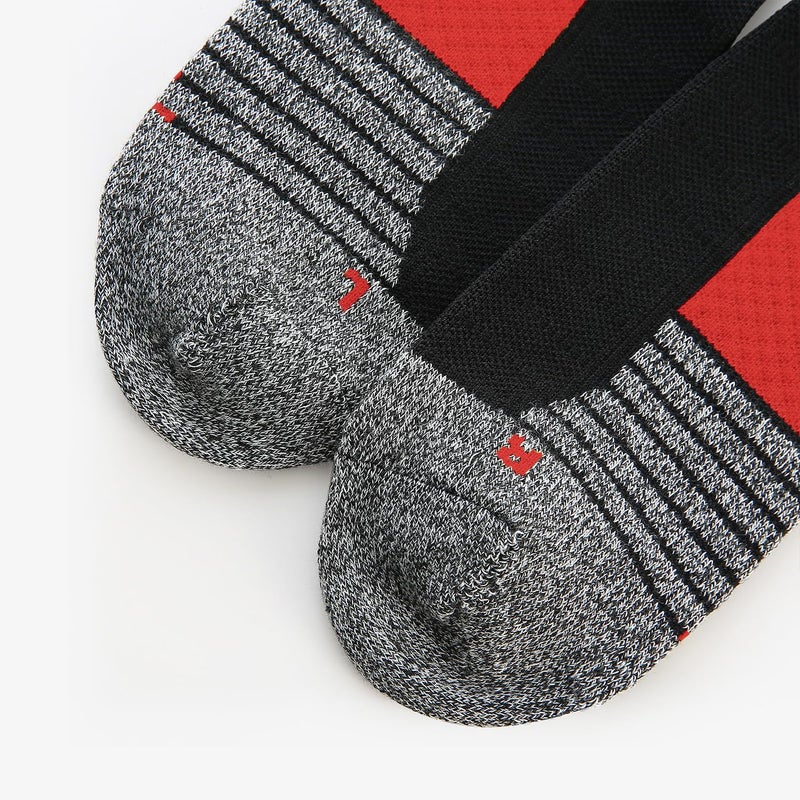WANDER Men's Athletic Ankle Socks 6 Pairs Running Socks for Sport Low Cut Cycling Socks 6-9/10-12/12-14 (Black Red, Shoe Size: 10-12) - Image 5
