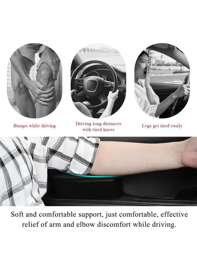 Yourkar Car Armrest Support Cover, Left Side Door Armrest Cushion Pad Extender with Storage Box, Anti-Slip & Waterproof Leather Driver Left Arm Rest Storage Cover, Car Accessories (Black, Style 1) - Image 4