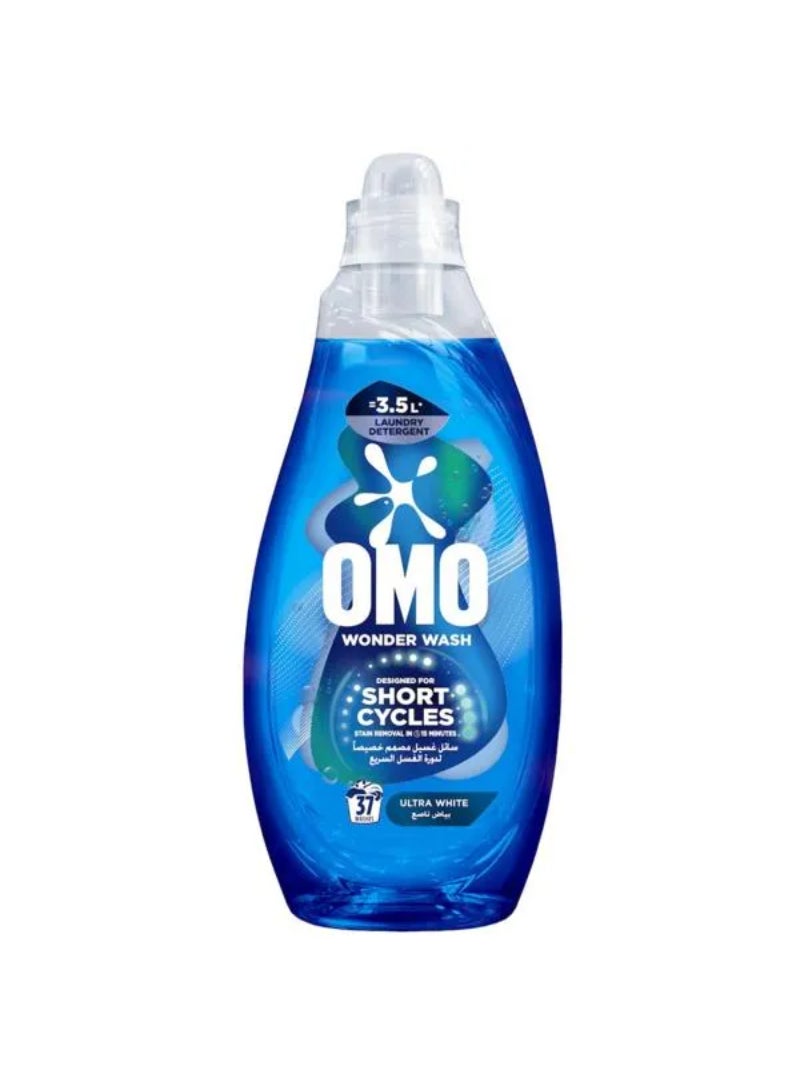 Omo Wonder Wash Ultra White Laundry Liquid Detergent Blue 1480ml 64864543