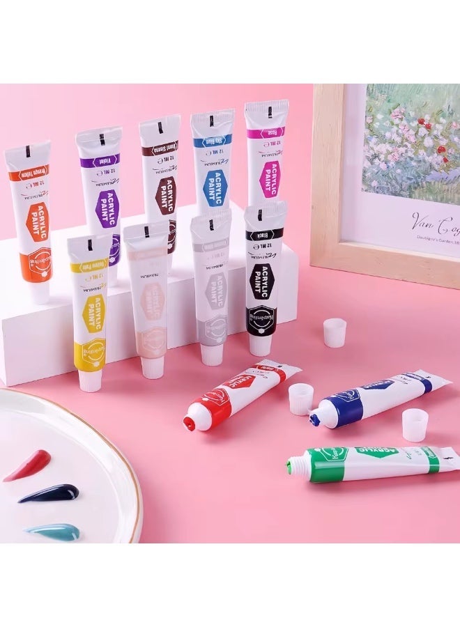 KEEP SMILING ACRYLIC PAINTING COLORS SET OF 12 - Image 2