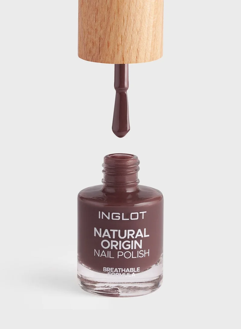 Inglot INGLOT NATURAL ORIGIN NAIL POLISH TRUE EBONY 017
