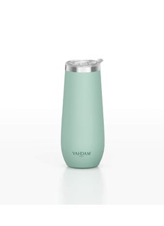 VAHDAM VAHDAM, Caper Stainless Steel Tumbler (270ml) Mint Green | Vacuum Insulated, Double Wall, Sweat-Proof Sipper with Lid for Hot and Cold Drinks | Coffee Mug  - Image 1