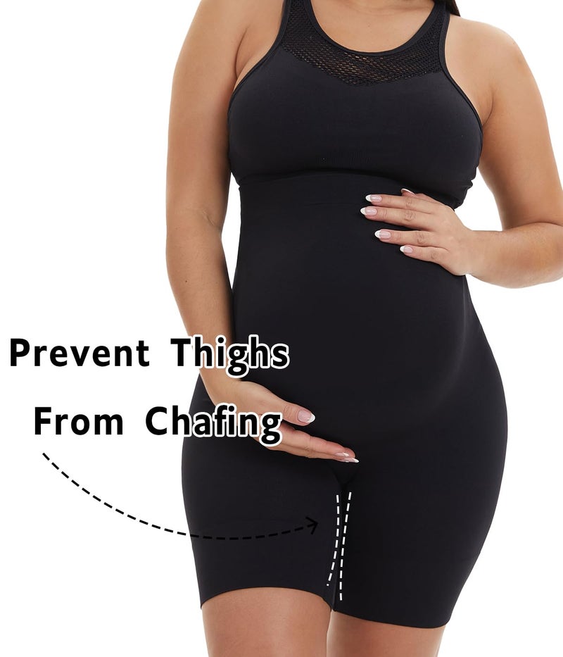 KUNINDOME Pregnancy Shapewear Panties, Black, Small - Image 3