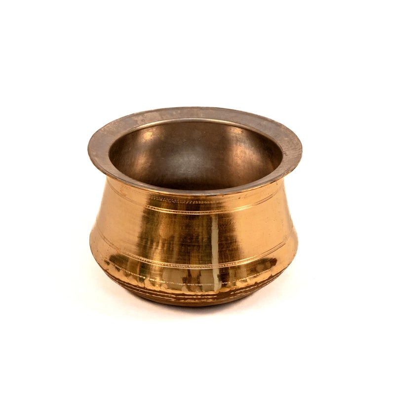 Zishta Brass Rice Pot with Tin Coating - Medium | Perfect for Biryani, Pulao, Rice, Gravies | Narrow Mouth | Quality Tested | Capacity - 3L. - Image 5