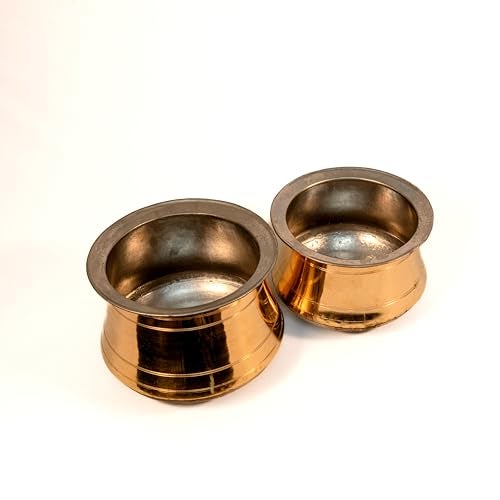 Zishta Brass Rice Pot with Tin Coating - Medium | Perfect for Biryani, Pulao, Rice, Gravies | Narrow Mouth | Quality Tested | Capacity - 3L. - Image 2